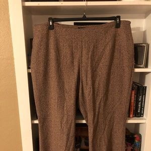 Wool pants size zipper wide leg pants